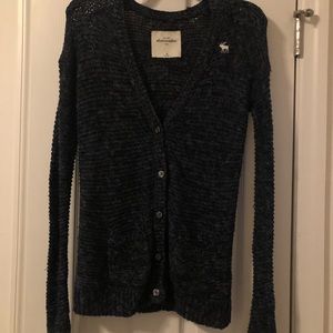 Abercrombie Kids Navy Blue Knitted Cardigan